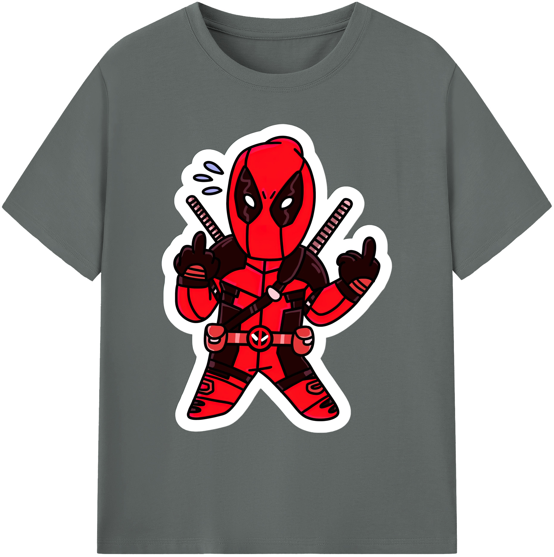 （画像用） Deadpool デッドプール 綿100％ メンズ半袖Tシャツ｜肌触りやわらか＆通気性
